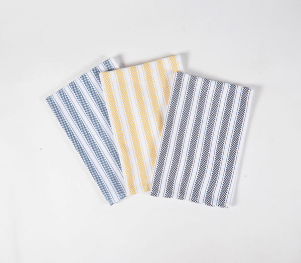 Yarn-dyed kitchen towels (set of 3) | Serviettes de cuisine teintées dans la masse (lot de 3)