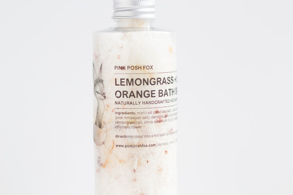 Lemongrass & Sweet Orange Bath Soak - Pink Posh Fox
