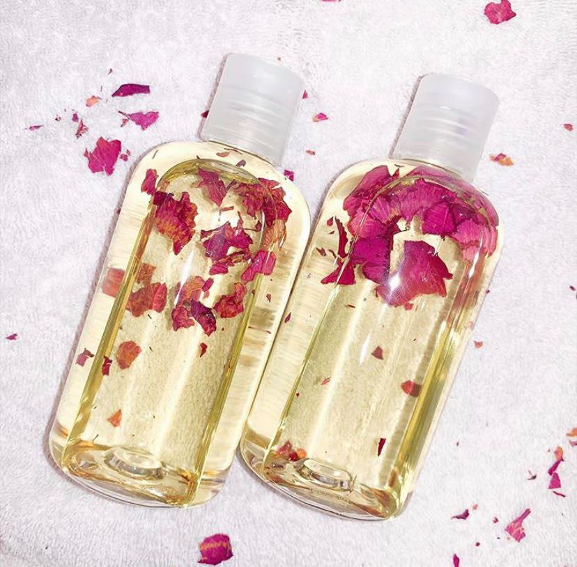 Rose High Vibes Infused Body Oil -   Body oil, Scented body oils,  Natural body oils