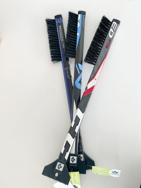 Hockey Stick Snow Brushes with Ice Scraper