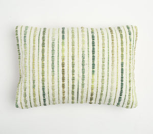 Striped & textured cushion | Coussin rayé et texturé