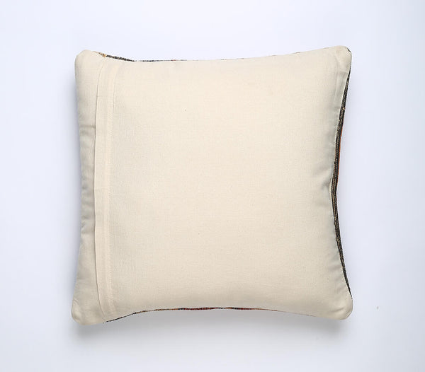 Handloom chevron earthy cushion | Coussin chevron terreux tissé à la main
