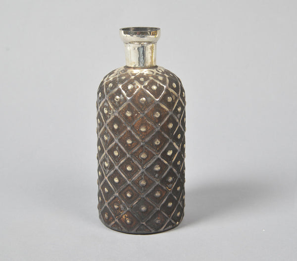 Vintage mercury glass vase | Vase vintage en verre au mercure