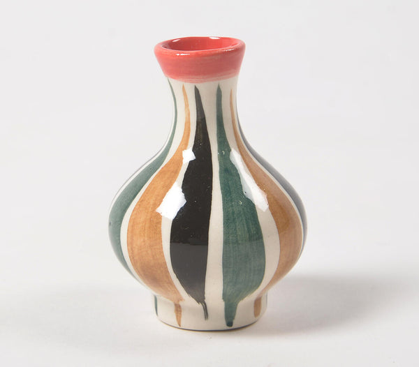 Glazed ceramic flower vase | Vase à fleurs en céramique émaillée