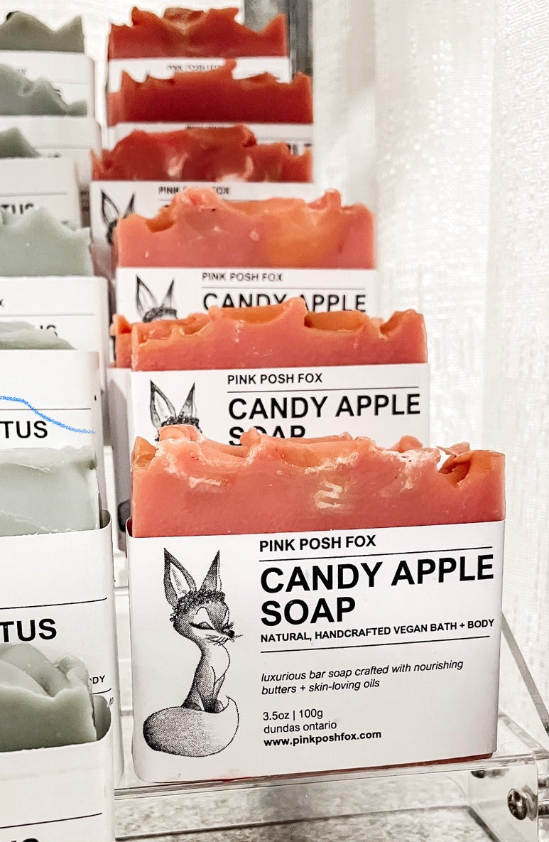 Winter Candy Apple Soap - Pink Posh Fox
