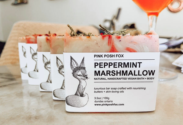Peppermint Marshmallow Soap - Pink Posh Fox