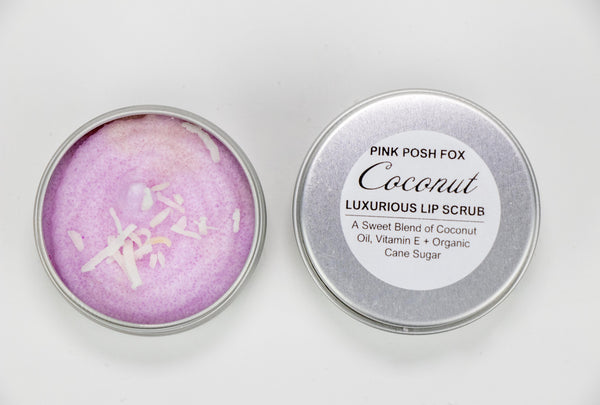 Coconut Lip Scrub - Pink Posh Fox