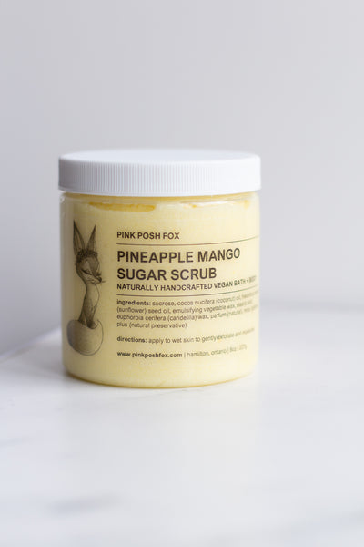 Pineapple Mango Sugar Scrub - Pink Posh Fox