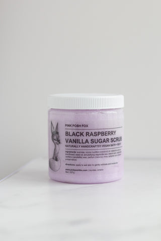 Black Raspberry Vanilla Sugar Scrub - Pink Posh Fox