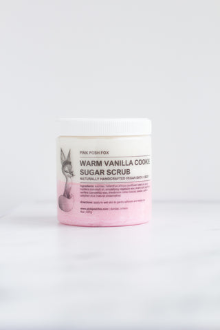 Warm Vanilla Cookie Sugar Scrub - Pink Posh Fox