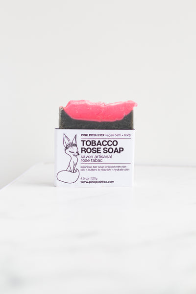 Tobacco Rose Soap - Pink Posh Fox