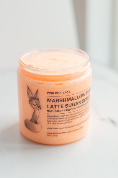 Marshmallow Pumpkin Latte Sugar Scrub - Pink Posh Fox
