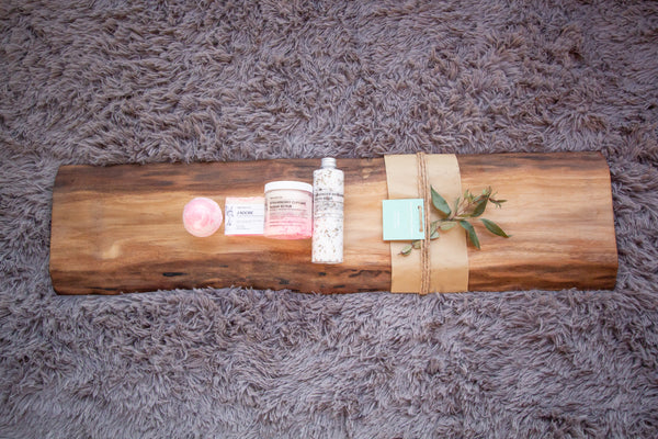 Luxury Bath Board Gift Set - Pink Posh Fox