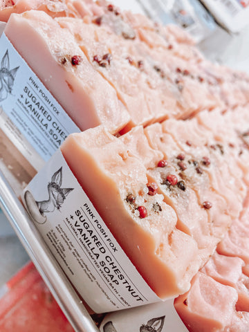 Sugared Chestnut + Vanilla Soap - Pink Posh Fox