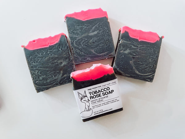 Tobacco Rose Soap - Pink Posh Fox